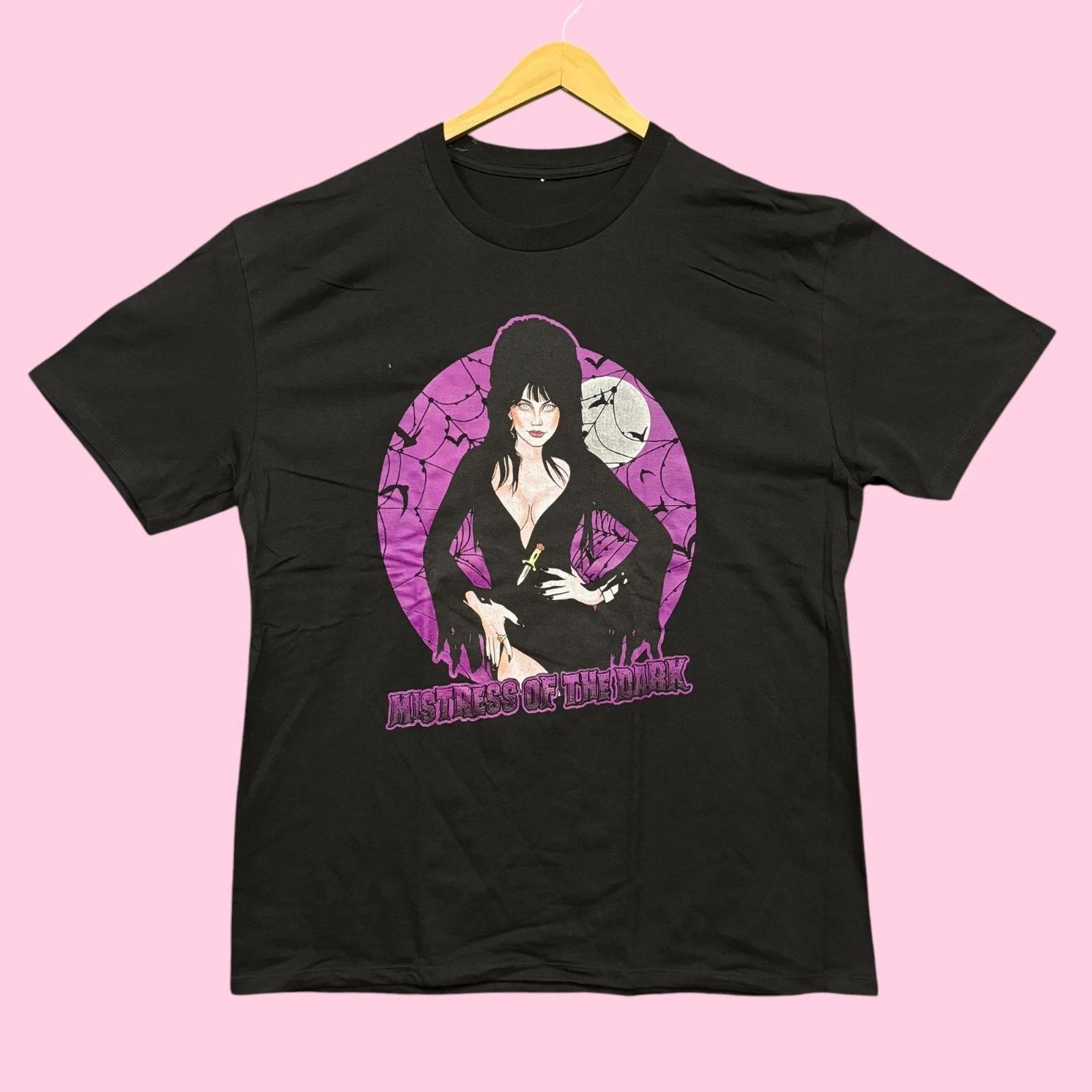 Elvira Mistress of the Dark Spiderweb Poster Tee XL 3XL