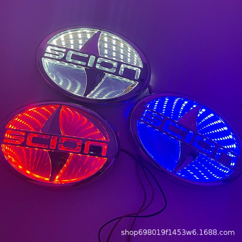 Светящийся 3D LED задний значок для Toyota Scion 12.5cm X 8.5cm белый