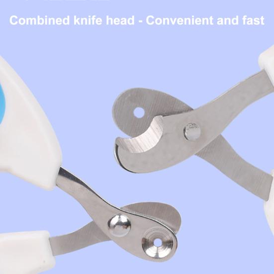 Yousheng Pet Nail Clipper Sharp Stainless Steel Blades Nail Cutter Safe Cat Nail Trimmer with Anti-Slip Handle for Dogs Cats Small Animals