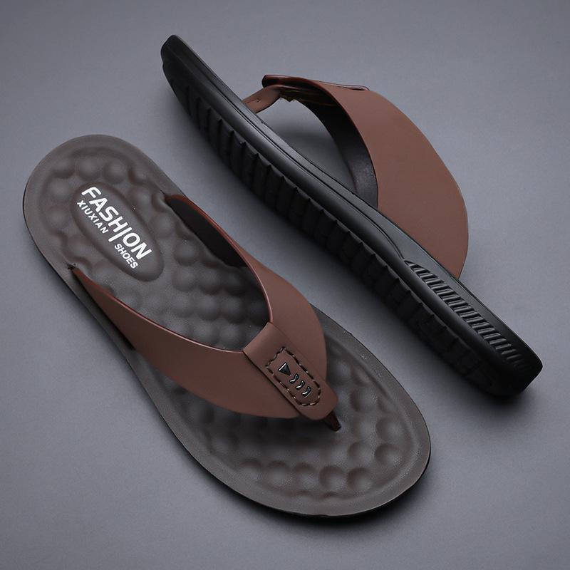 Men's 2026 Trendy Casual Non-slip Beach Flip-Flops: Comfortable & Breathable Thong Sandals