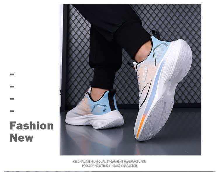 Breathable Leather Shock-Absorbing Lightweight Running Shoes for Couples – Non-Slip Casual Sports Sneakers for Men and Women
