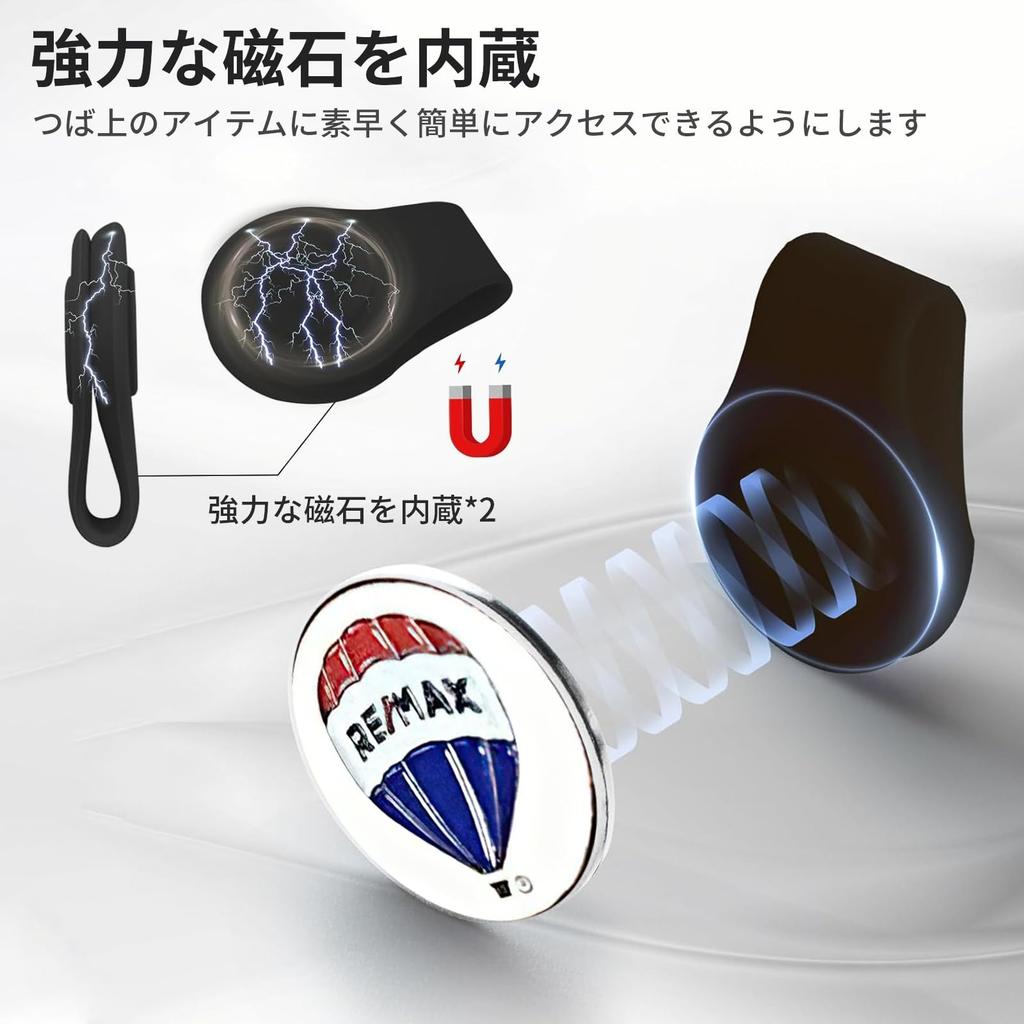 Pokumil Golf Marker Magnet Golf Marker Hat Clip Silicone Clip Rustproof Clip Stylish Golf Cap Clip Easy to Attach and Detach Suitable for Golf Caps