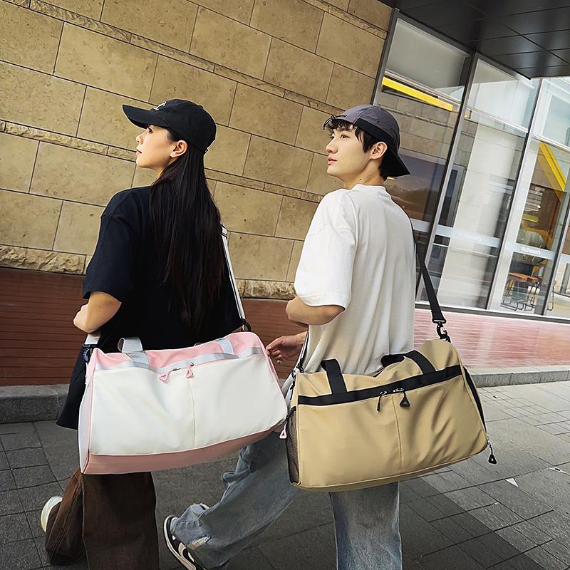 Travel bag Women's simple large-capacity luggage bag Simple maternity bag Storage bag Fitness bag Short-distance portable handbag