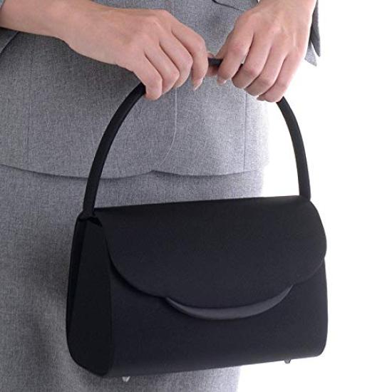 Aurora Black Formal Bag, Wide Gusset, Water-Repellent, Black, Suitable for Weddings, Funerals, Entrance Ceremonies, Graduations, and Other Ceremonies
