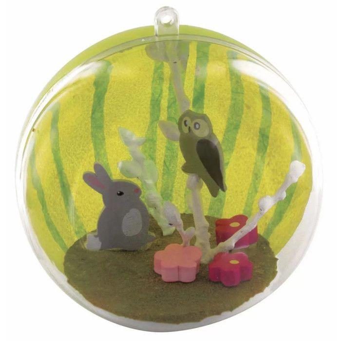 Boule en plastique cristal transparent 12 cm