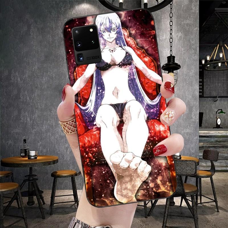 Akame Ga Kill Esdeath Phone Case For Samsung Galaxy S6 S7 S8 S9 S10 S21 S22 Plus Ultra Soft Black Phone Cover