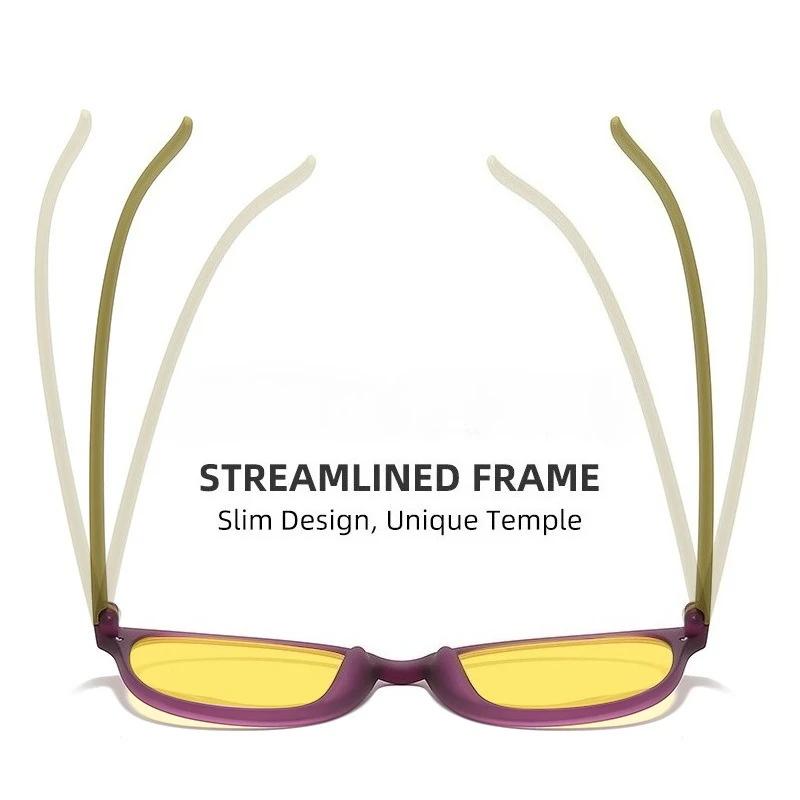 New Fashionable Commuter Night Vision Anti-Blue Light Glasses Gaming and Office Eye Protection Classic Driving Eyewear