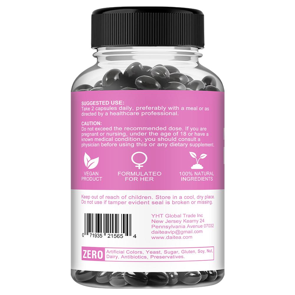 Suplemento Alimentar de Mio-Inositol 2000 mg, Com Vitamina D3, D-Chiro-Inositol, 120 Cápsulas Moles Por Frasco