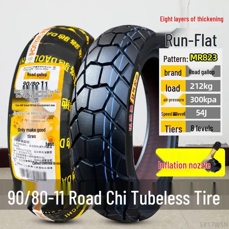 Zhengxin Electric Vehicle & Motorcycle Tire 90/80-11, 110/70-100 Vacuum Tire for Road Riding