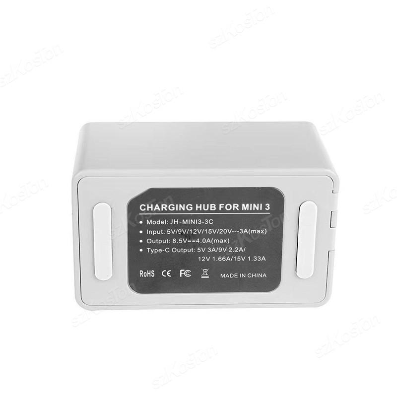 Trzykanałowa dwukierunkowa stacja ładująca do baterii DJI Mini 5 Pro/Mini 4 Pro/Mini 3 Pro Akcesoria do drona