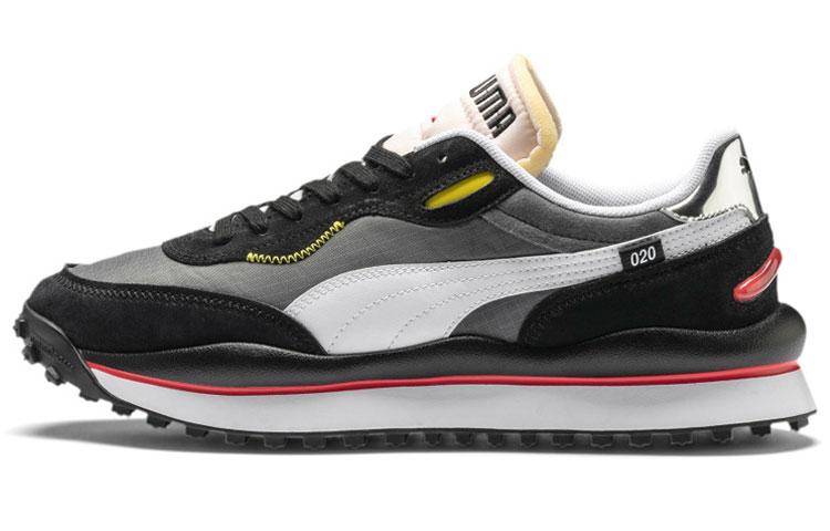 PUMA Style Rider Play On Black Castlerock 371150-05 37.5