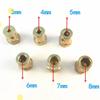 4PCS 3/4/5/6/7/8mm Hexagonal Brass Shaft Coupling Motor Transmission Connector With Screws Wrench Model Car Wheels Tires Shaft