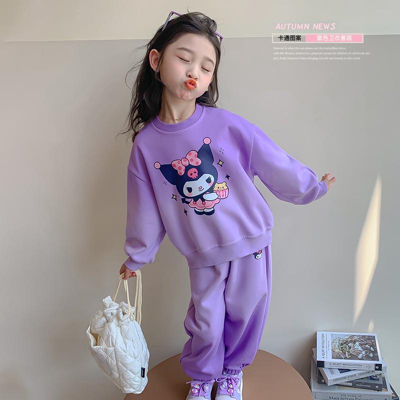 Baby Girl Spring Autumn Fashionable Cute Sweatshirt Two Piece Set