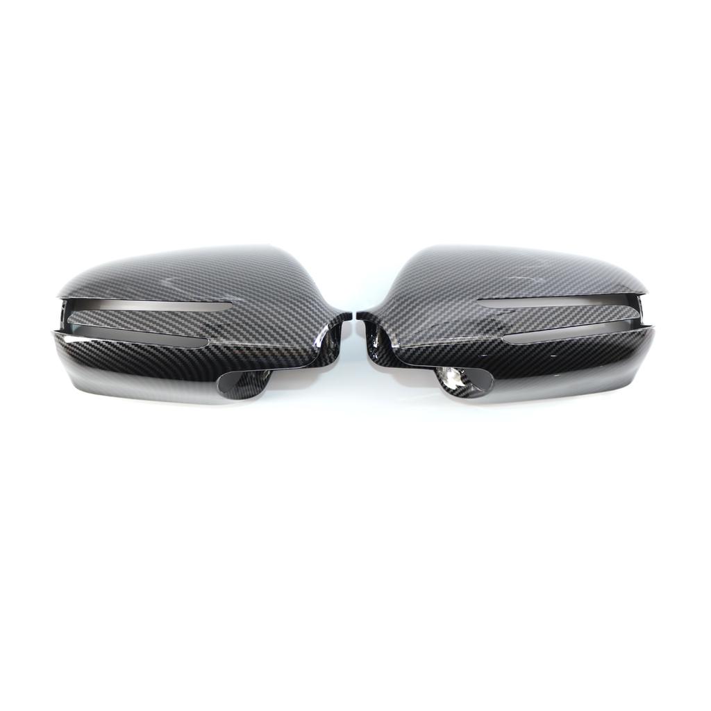 Left & Right Car Rear View Mirror Cover Caps For Mercedes-Benz W207 W219 R230 R171 E-Coupe CLS SL SLK Class ABS Carbon