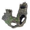 Aquarium Baumstumpf Loch Exquisites Garnelen Versteckhaus Hohlbaumloch Harzhandwerk Dekorationen