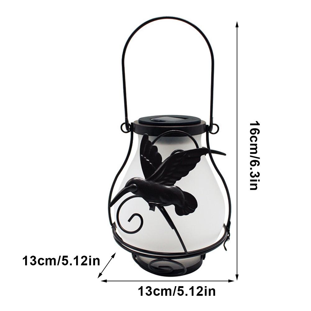 Outdoor Solar Metal Lantern IP65 Waterproof Flickering Flame Outdoor Hanging Lantern Solar Tree Lantern for Pathway Patio Porch