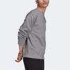 Adidas Originals C Crew Logo Micro Badge Solid Color Round Neck Pullover Casual Sweatshirt Men Sweatshirt Gray H09175