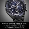 Citizen Atessa Lichtbetriebene Eco Drive Funkuhr Wasserdicht Schwarz Titan Dunkelblau CB5967-66L Herren Schwarz