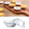 5Pcs Egg Tart Mold Small Convenient Aluminum Alloy Baking Molds Odorless Multifunctional Mould Bake Tools Cake Shop
