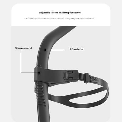 Snorkel Frontal para Treinamento de Natação com Bocal de Silicone para Nadadores Juniores Equipamento Full Dry de Mergulho para Jovens Femininos e Masculinos
