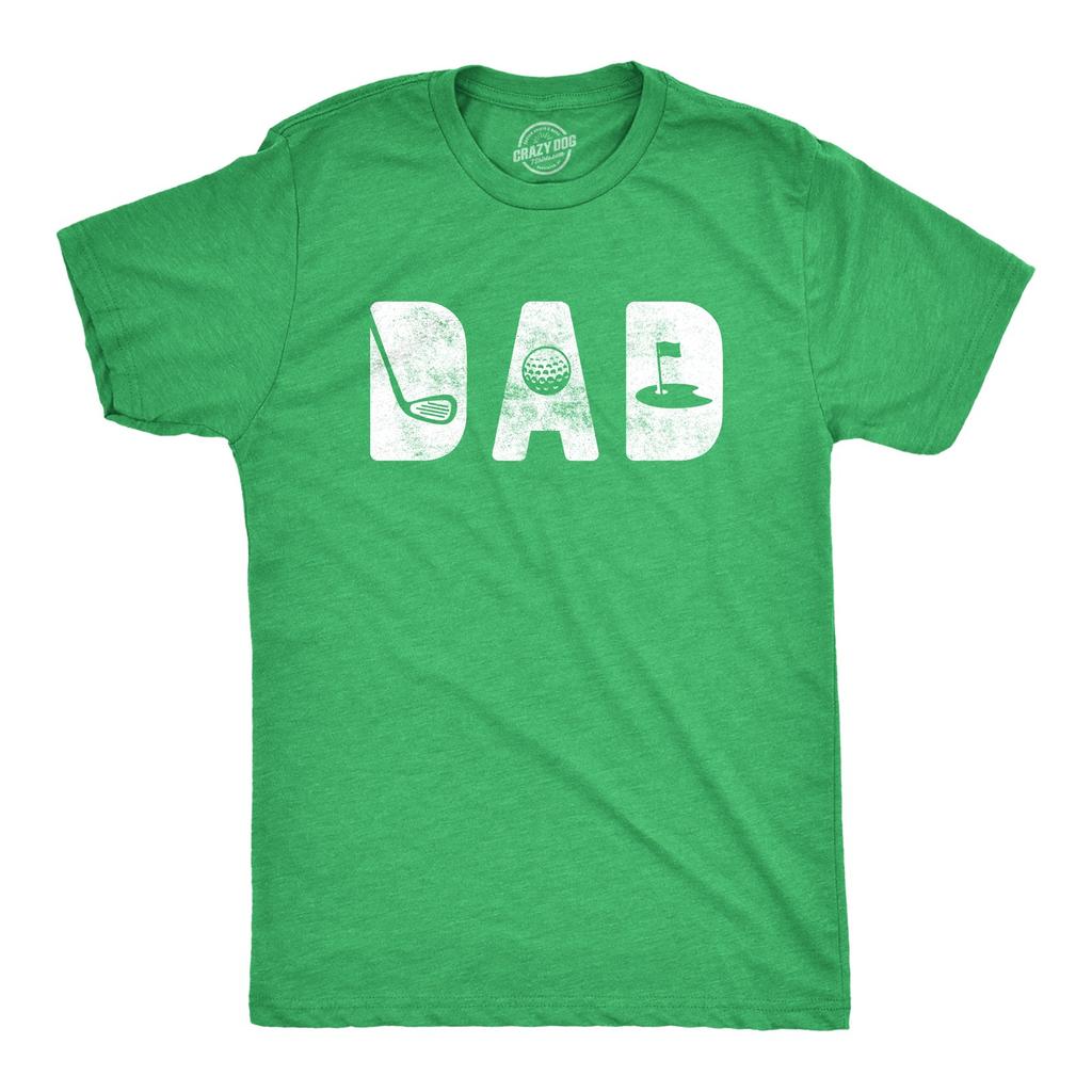 Mens Dad Golf T Shirt Funny Fathers Day Gift for Dad Outdoor Sports Graphic Tee