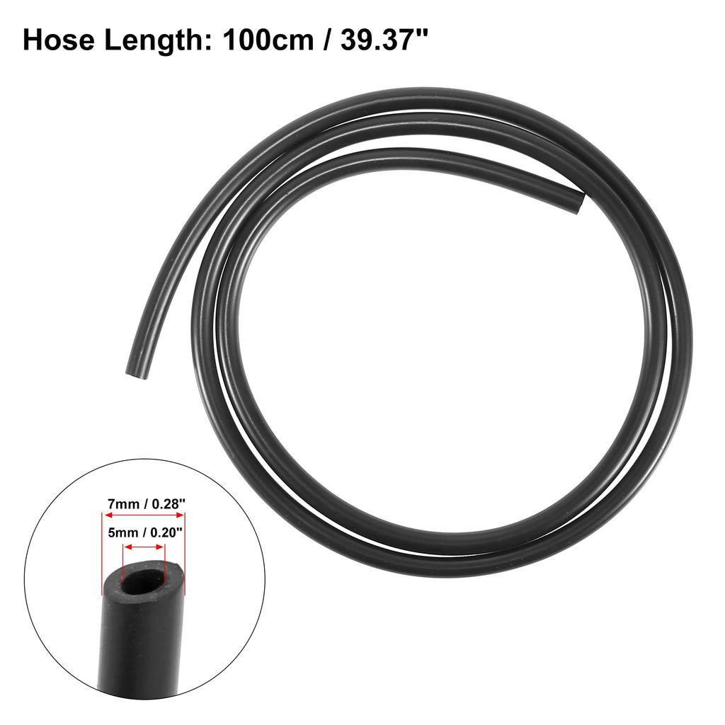 X AUTOHAUX Windshield Washer Jet Nozzle Hose Tube Kit 1M Washer Fluid Hose and