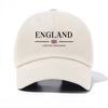 1pc England Print Baseball Cap for Adults Minimalist Retro Style Casual Soft Adjustable Dad Hat Perfect As Gift