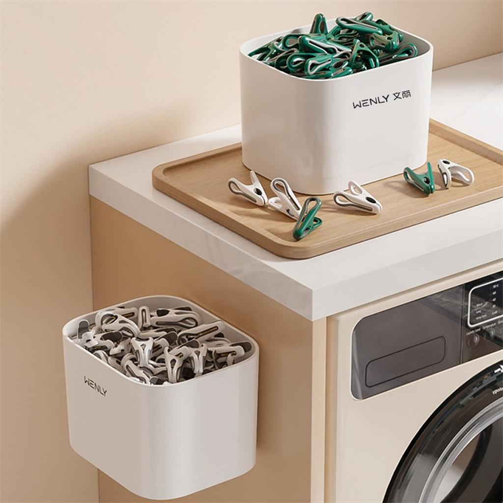 Clothes Pins Plastic Laundry Hanging Pegs Clips Household Food Clip Socks Underwear Rack Holder Can Choose Storage Basket