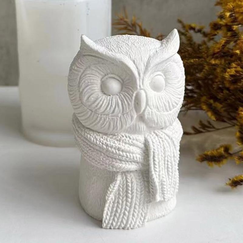 Soap Molds Candle Moulds Small Owl Shaped Silicone Crafts Mould Silicone Material Perfect Gift for Hand-Making Lover