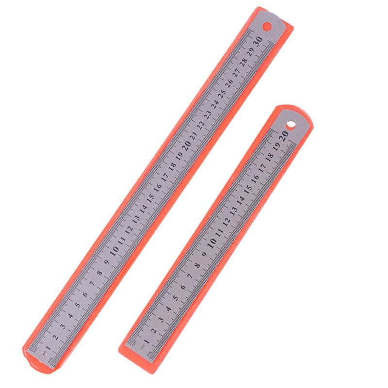 Stainless Straight Ruler Measuring Tools Stationery Drafting Accessory for School Office Home Architect Craft 15/20/30cm