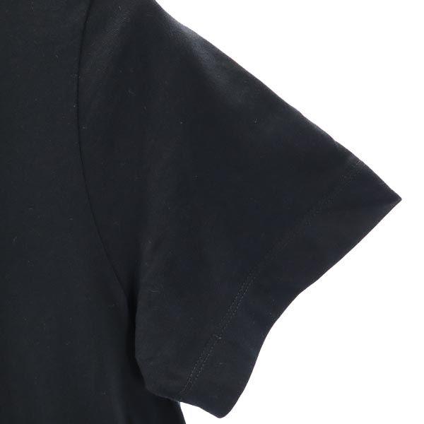 SEE BY CHLOE Short sleeve docking one piece S black Scalloped hem Women Used