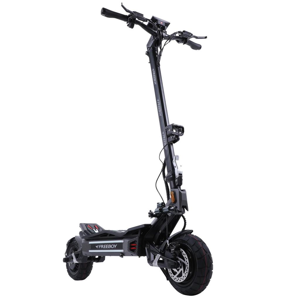 Patinete Elétrico FREEBOY H16 60V 30Ah Bateria de Alta Capacidade 3000W Motor Potente Pneus Off-Road de 11 Polegadas E-Scooter Dobrável para Todos os Terrenos para Adultos