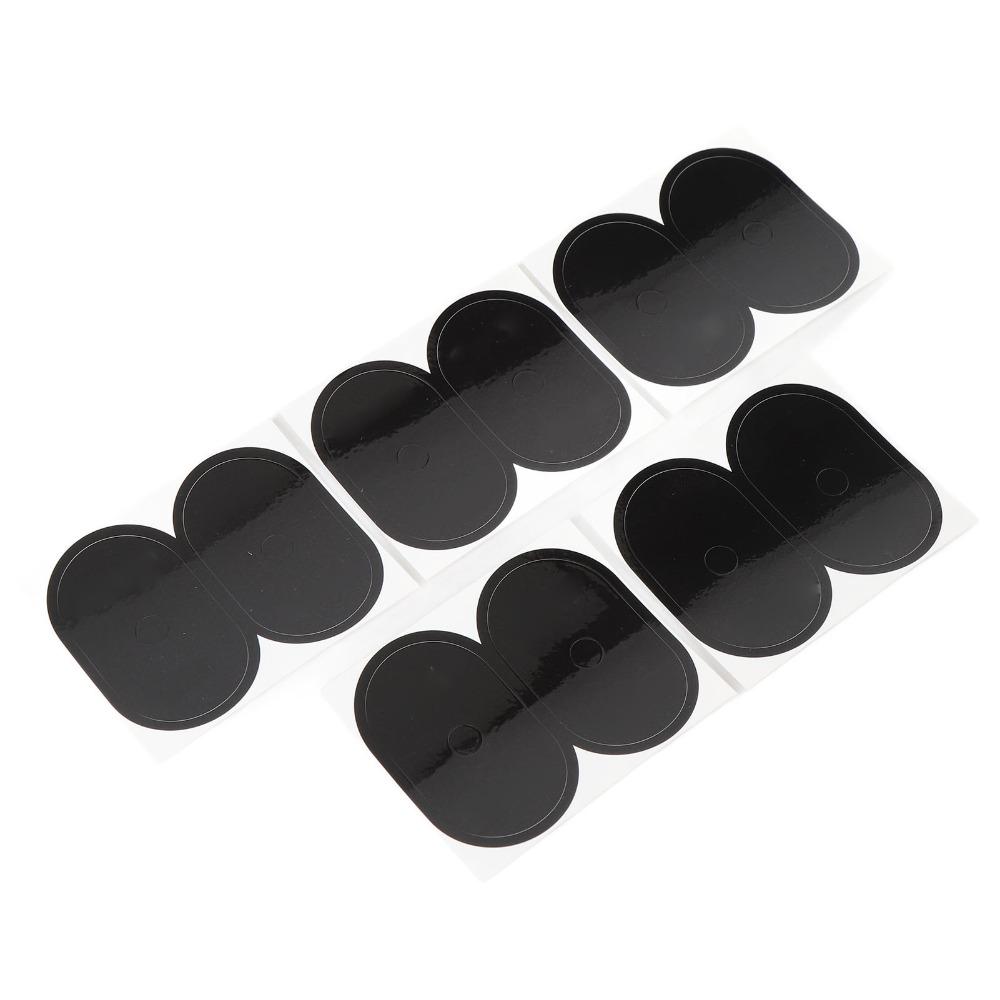 20PCS Oval Tire Valve Stickers Black Bike Air Nozzle Stickers  Bicycle Wheel Valve Area