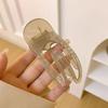Dámská spona do vlasů průhledná protiskluzová hladká hrana proti lámání vícezubé zafixování vlasů lehké elastické pružinové dámské vlásenky doplňky do vlasů