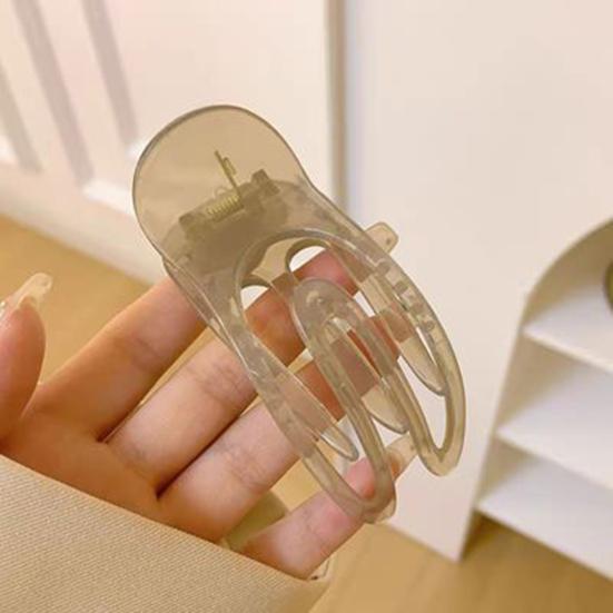 Dámská spona do vlasů průhledná protiskluzová hladká hrana proti lámání vícezubé zafixování vlasů lehké elastické pružinové dámské vlásenky doplňky do vlasů