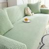 New Polar Fleece Anti Cat Scratching Cover and Fitted Sofa Cover Combination Sofa Solid Color for All Seasons