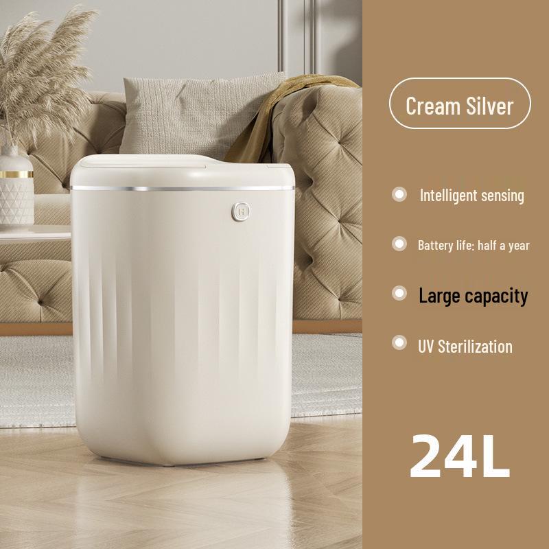 

Повністю автоматичний розумний індукційний смітник з водонепроникною кришкою для дому та кухні 2023 (Великий)