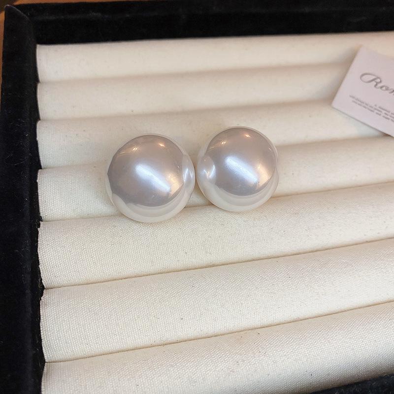 Boucles d'oreilles puces fleur perle rétro françaises haut de gamme - Élégantes, polyvalentes et à la mode pour femmes