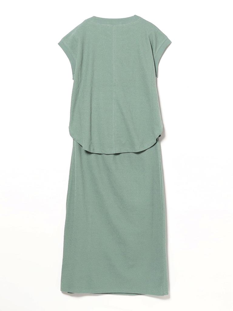 B:MING LIFE STORE by BEAMS Women's Slub Terry Dress Set (Size S-M) in GREYISH_BLUE