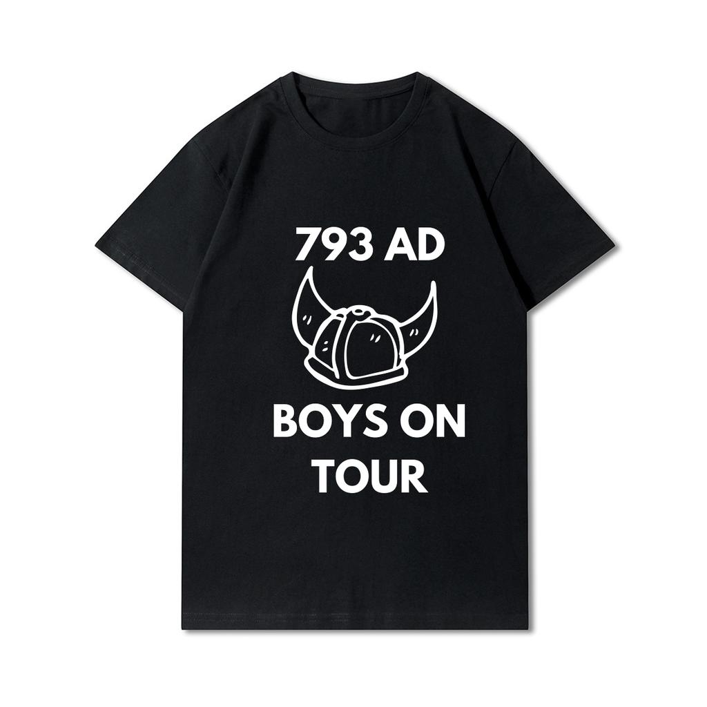 100% Cotton Summer Men T Shirts Viking Vintage Skull Beard with Headphone Printed Casual Top Tees