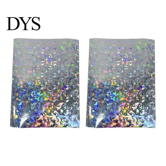 Rainbow Shimmer Laminating Roll 2PCS Holographic Film, with Shimmering Effect, Waterproof Sheets Scratch-Proof Precoated for Cards And DIY Projects