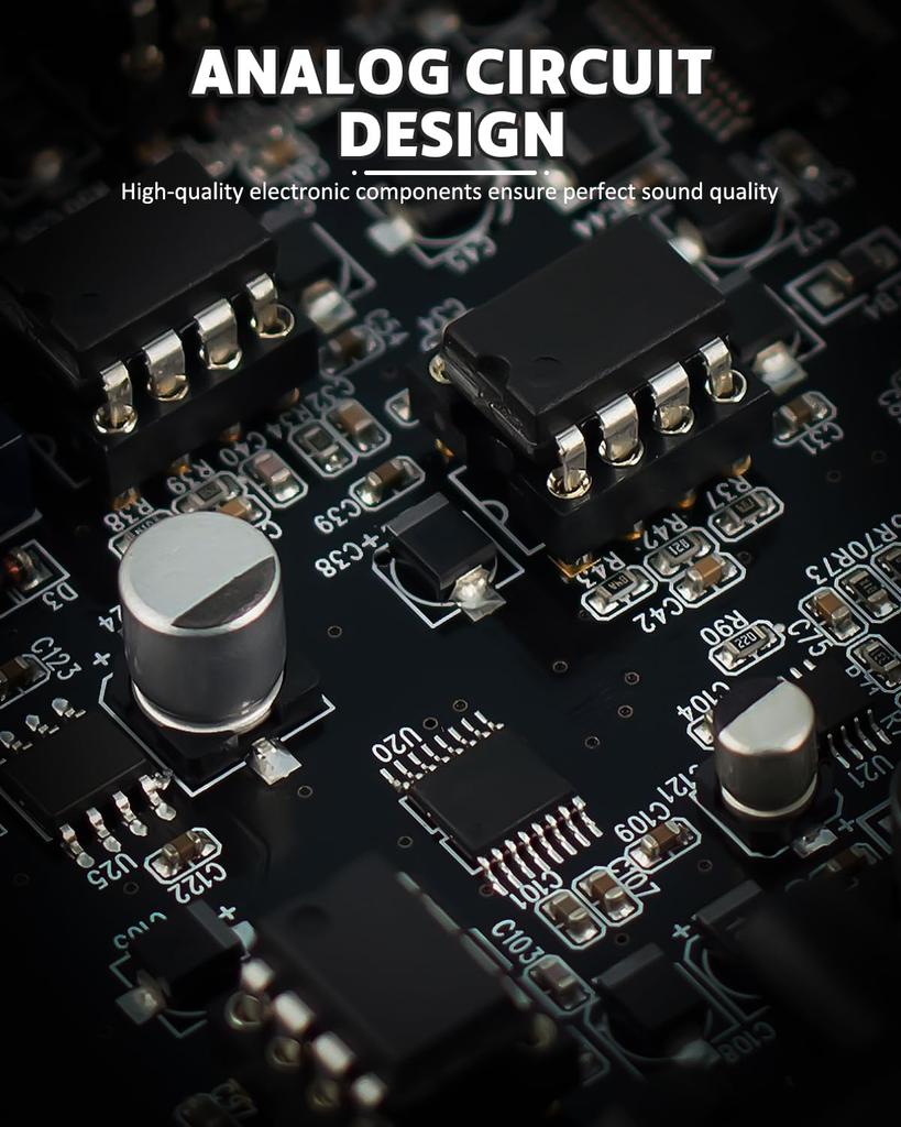 STRICH DYNACOMP Guitar Compressor Essential Pure Analog Effect Pedal for Electric Guitar True Bypass Pedal, & Bass, 3-Knob Control,