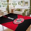 Crystal Velvet Square Rug Custom NameBayern Munich Pattern Non Slip Home Floor Decor Rug