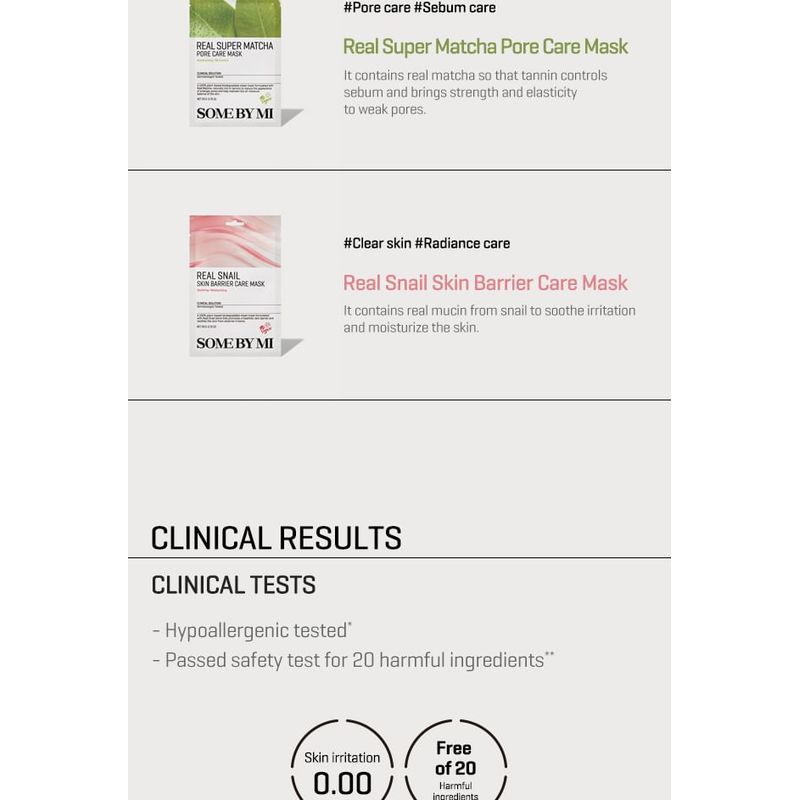 SOME BY MI - Real Care Mask Bundle Set - 10 Types