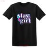 Slay Girl T Shirt Cute Animated Fit Trendy Top Crop Y2K Style Vintage Washed Breathable Casual Designer Clothes Stretched