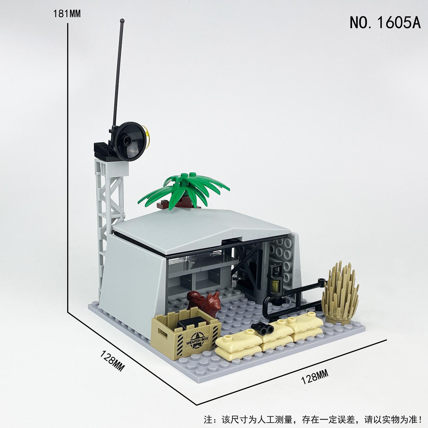 New Military Series Block Toys  Playsets Island Watchtower Military Base Building Block Set Set Block Bricks Toys  Playsets Gift Presents
