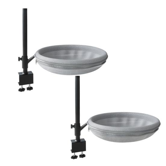 Cat Bed & Perch for Desk 360 Degrees Adjustable Mesh Hammock with Metal Frame Breathable Soft Mesh Cat Nest for Home Office Desk