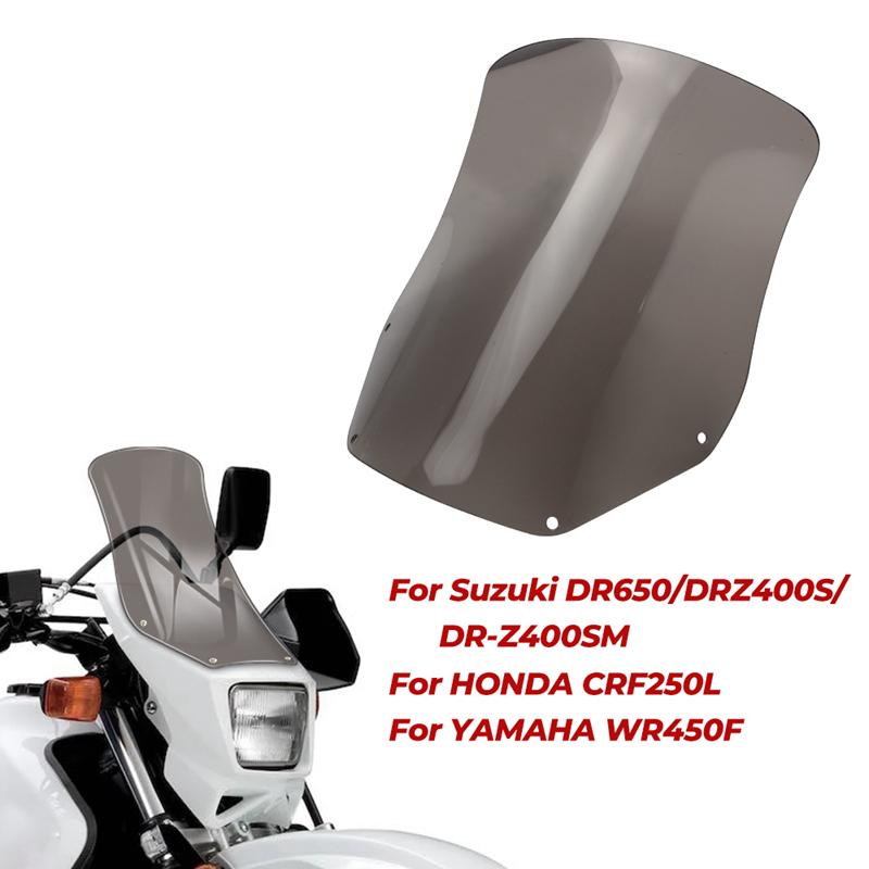Motorcycle Windscreen Windshield Covers Screen Wind Deflector For Suzuki DR650 DRZ400S DR-Z400SM Honda CRF250L Yamaha WR450F
