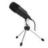 5V USB Condenser Microphone Online Voice Zinc Alloy Mic for LaptopCelsius Computer Black