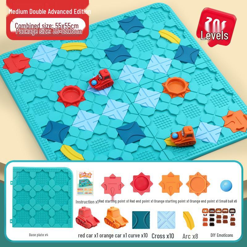 Children's Educational Maze Car Table Game: Road-Building Puzzle for Boys and Girls
